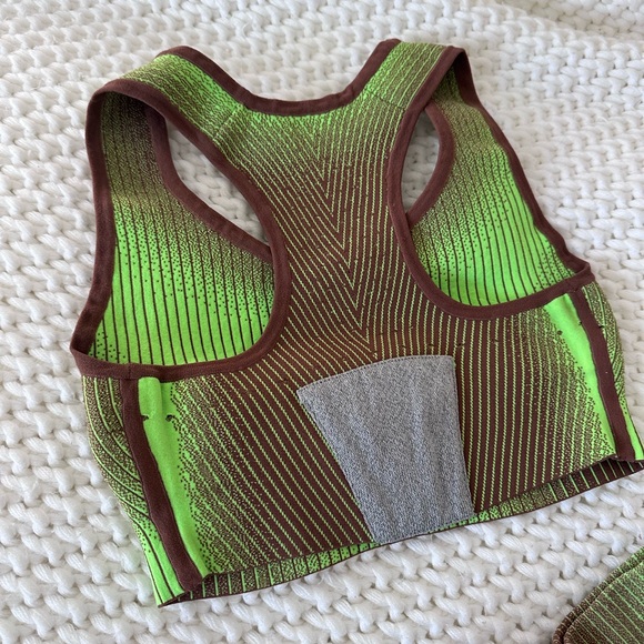 PH5 Green and Brown Ribbed Racerback Set - Picture 3 of 6